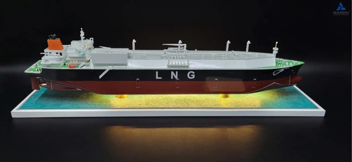 Detailed LNG ship model